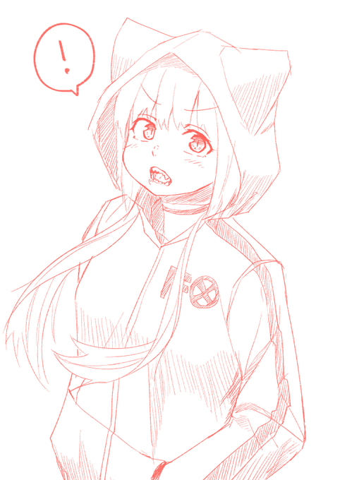 怪物事変の紺が可愛い落書き 