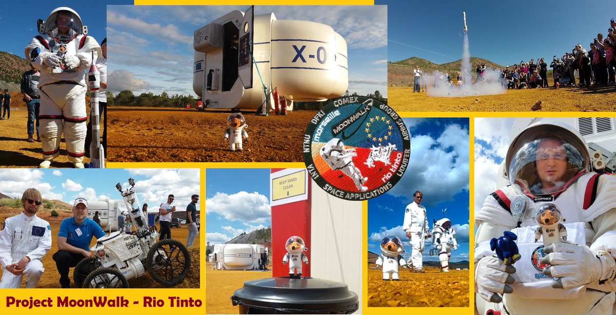 SpaceHolgar's tweet photo. #OTD #6yrsago I had to fabulous opportunity to visit the #MoonWalkEU #Mars analogue mission in the stunning Rio Tinto area of #Spain - together with my little friend @Mausonaut. Enjoy the stunning blog posts about it here: https://t.co/ruZb8qPzdf
#ForwardToTheMoon #STEMEd https://t.co/CF32hlc1cS