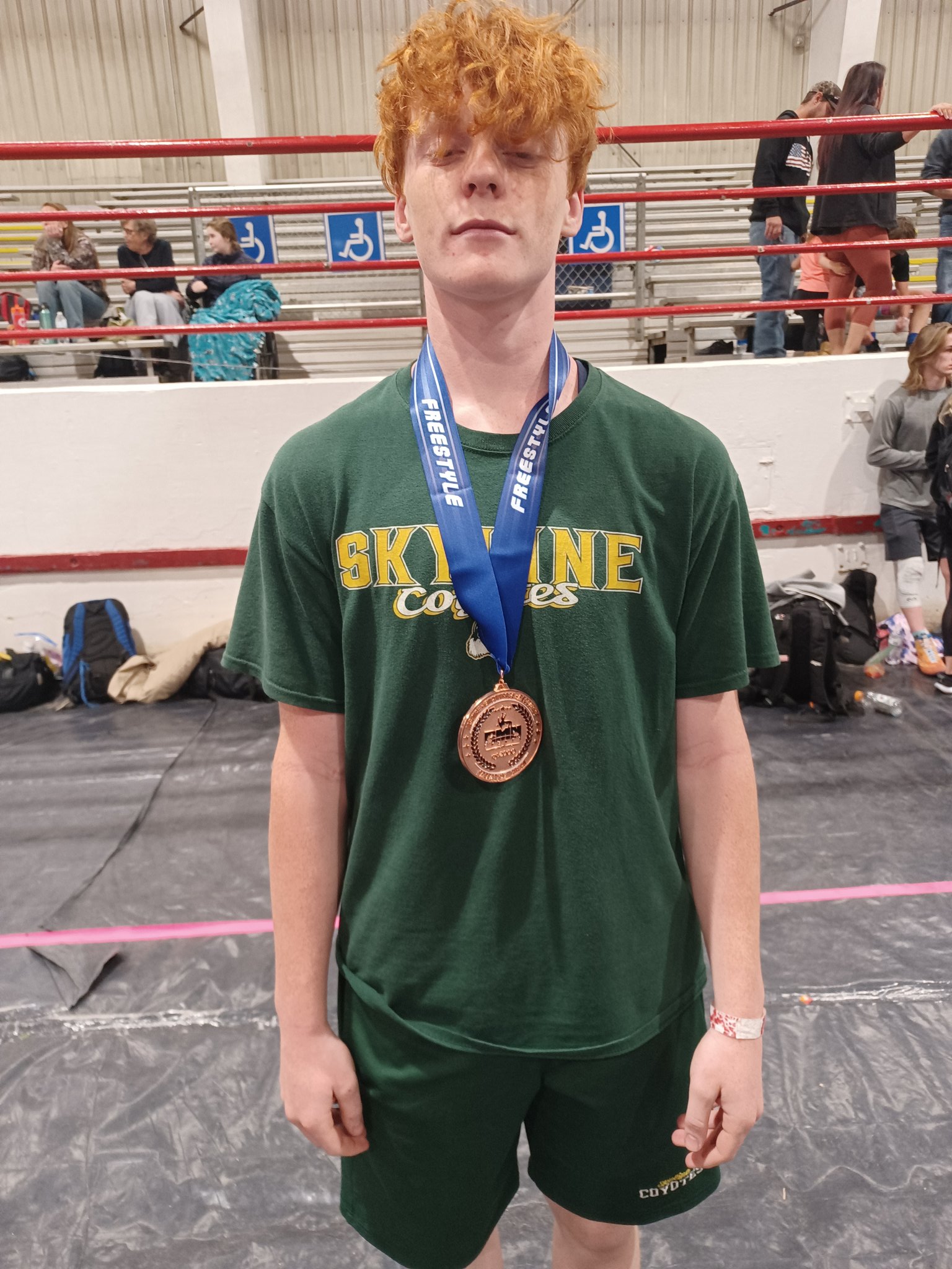 Coyote Wrestling on Twitter: "Wayne Day with the 4th place finish at