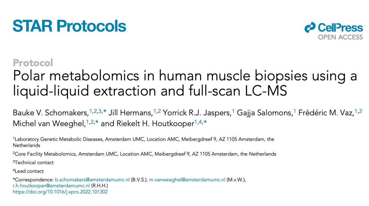 rhhoutkooper's tweet photo. If you want to run polar metabolomics but have no idea where to start, check out our latest paper in @STARProtocols! ⬇️ https://t.co/x1SjicXKie https://t.co/urYo2lDSwd
