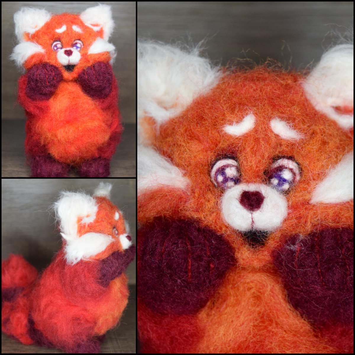 She’s so fluffy!!! Felting Mei was really fun and I love how happy she looks 🥰 

#TurningRed #Pixar #TurningRedfanart