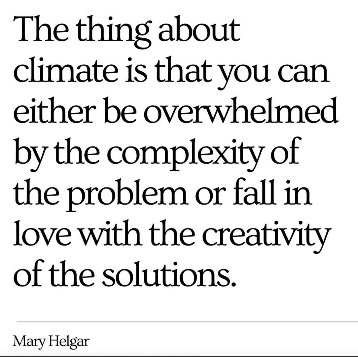 #climateoptimism in a nutshell! What story are you telling yourself?