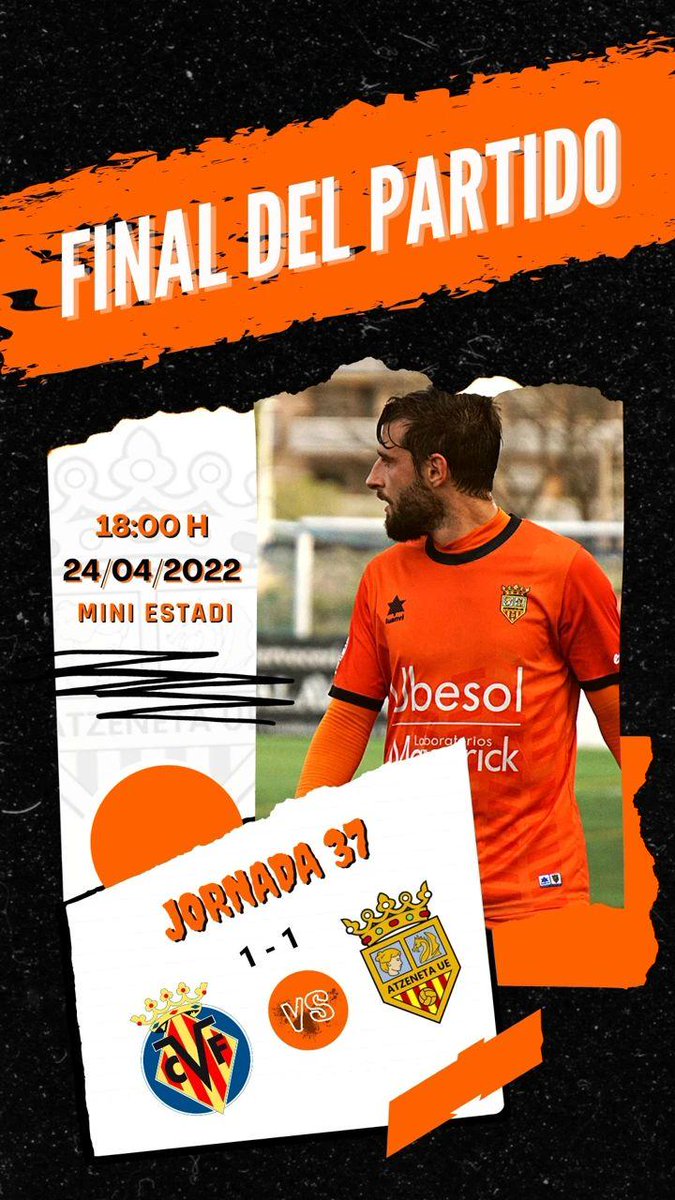 Atzeneta_UE's tweet photo. 🔥 FINAL FINAAL FINAAAAAAL 🔥
Sumamos un puntazo en el #MiniEstadi
#UnPobleUnEquip 🧡 https://t.co/bilHRv3FCw