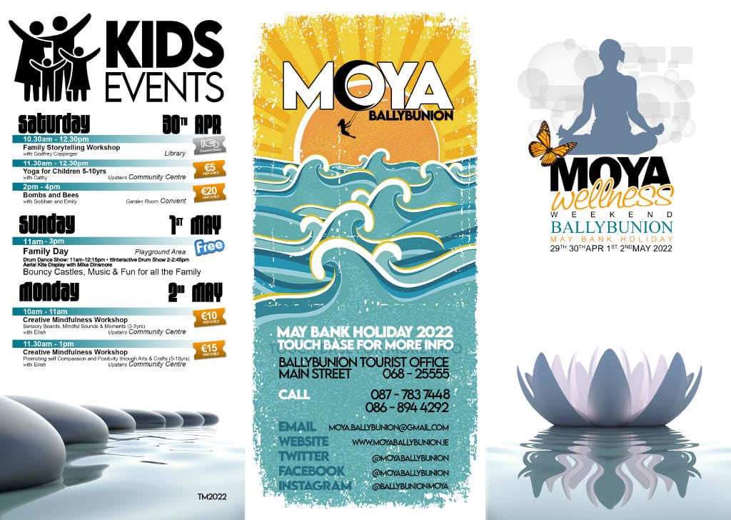 BallyB is the place to BE this May Bank Holiday weekend. Check it all out   moyaballybunion.ie #ballybunionbythesea #moyaballybunion #maybankholiday2022