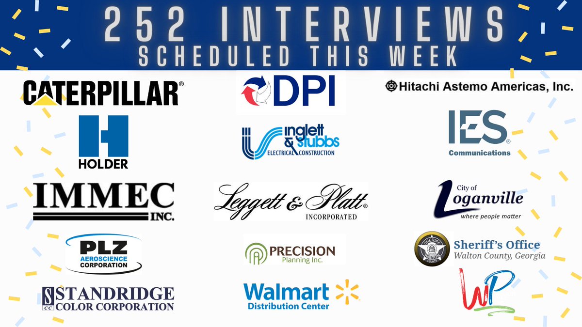 Looking forward to the 252 interviews scheduled THIS WEEK for graduating high school seniors in partnership with @SSAWalton Stay tuned for number of employment offers before graduation. #greatlocalcareers