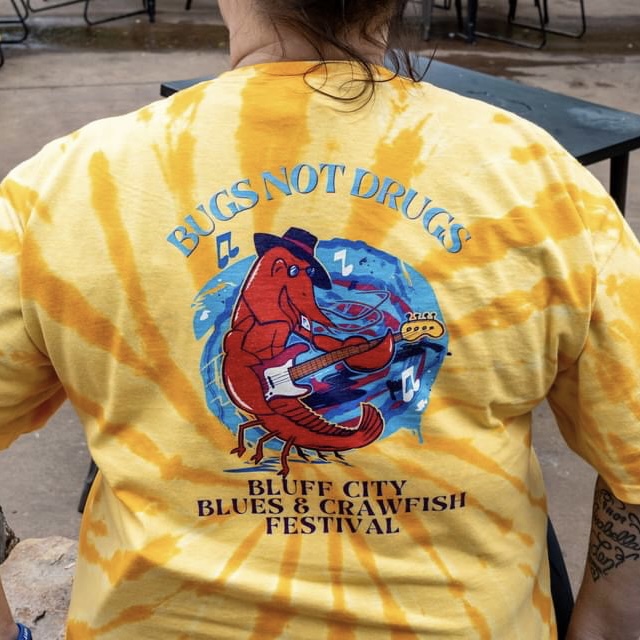 BUGS NOT DRUGS
Bluff City Blues Crawfish 🦞 Festival
Photos by Frank Chin