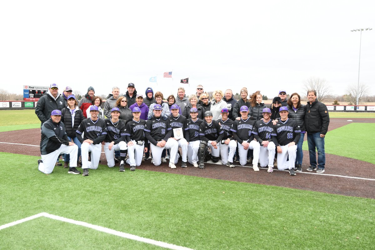 USFCougarsBB's tweet photo. Today, @USF_Baseball recognized its 12 seniors &amp; their parents during a pre-game ceremony prior to the game with Wayne St. Among the seniors honored was Breckyn Montano, who tragically died in 2018. His parents Kevin and Tiffany were recognized. #Thankyouseniors #Thankyouparents https://t.co/L4wVvYIrYX