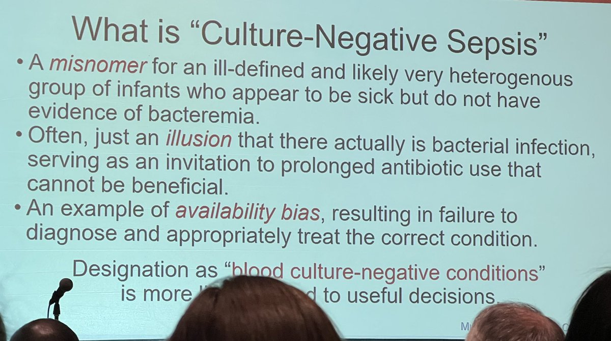 pedsIDpharmD's tweet photo. Standing room only at PAS neonatal sepsis club! Culture negative sepsis in the NICU- misnomer or illusion? #PAS2022 https://t.co/K8cXmmKLno