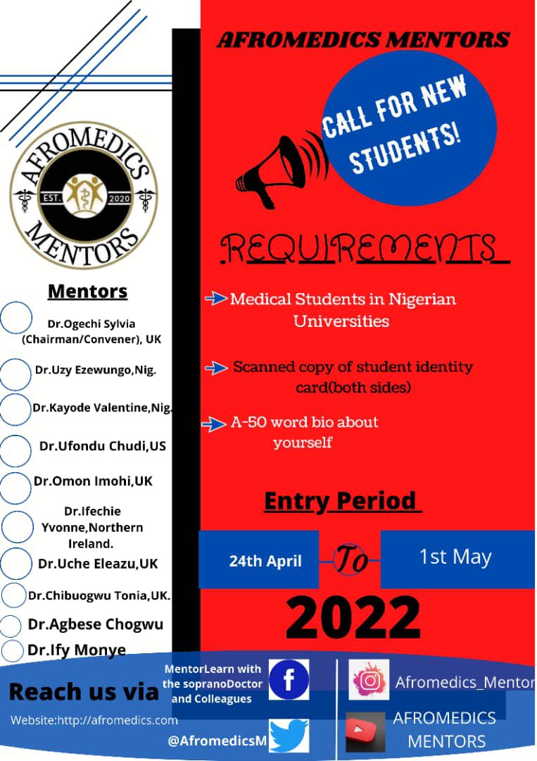 AFROMEDICS MENTORS (@afromedicsm) on Twitter photo 