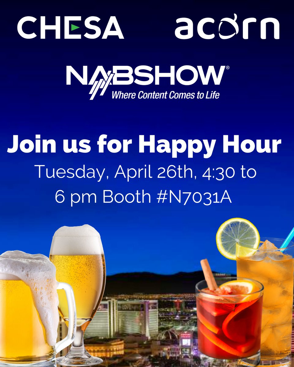 acorn_cloud's tweet photo. Join us at the @LucidLink for Happy Hour this Tuesday on the @NABShow show floor! Rodney McMahon II of @clickup and @lance_hukill of @ChesaPro will share how ClickUp creatives work together remotely! @acorn_cloud is here!
#videoediting #premierepro #nabshow #nab2022 #remoteedit https://t.co/8TBMFwPmvt