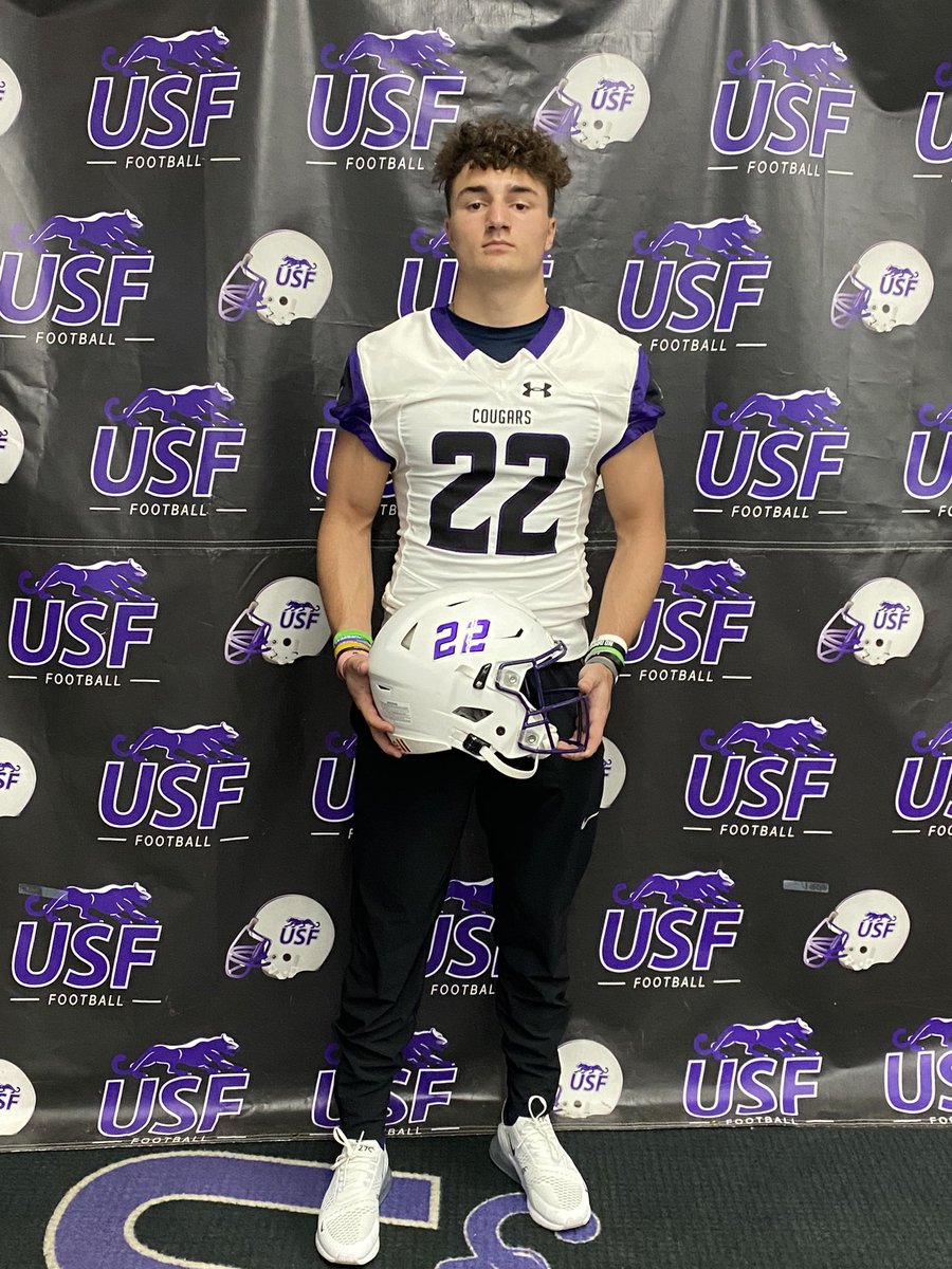 nbt2234's tweet photo. After a great visit and conversation with the University of Sioux Falls Head Coach @CooCoachA I am honored and grateful to receive my first offer to play football as part of the USF Cougar Family! 🟣⚫️ @USFCooFootball #WINNERSWIN #THECOO https://t.co/gfa6UUb0L0