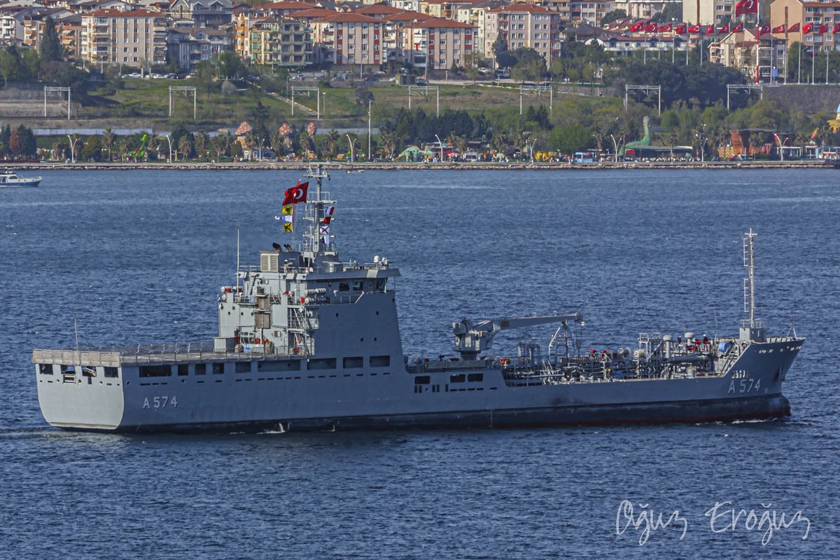 OguzEroguz1's tweet photo. #TurkishNavy's logistic support ship #TCGGüngörDurmuş #A574 https://t.co/oGd192HIiw
