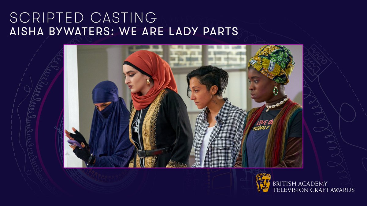 BAFTA's tweet photo. Congratulations Aisha Bywaters, winner of the Scripted Casting award for the brilliant casting of We Are Lady Parts!

Sponsored by @SpotlightUK

#BAFTATV https://t.co/VY1w3wqssl