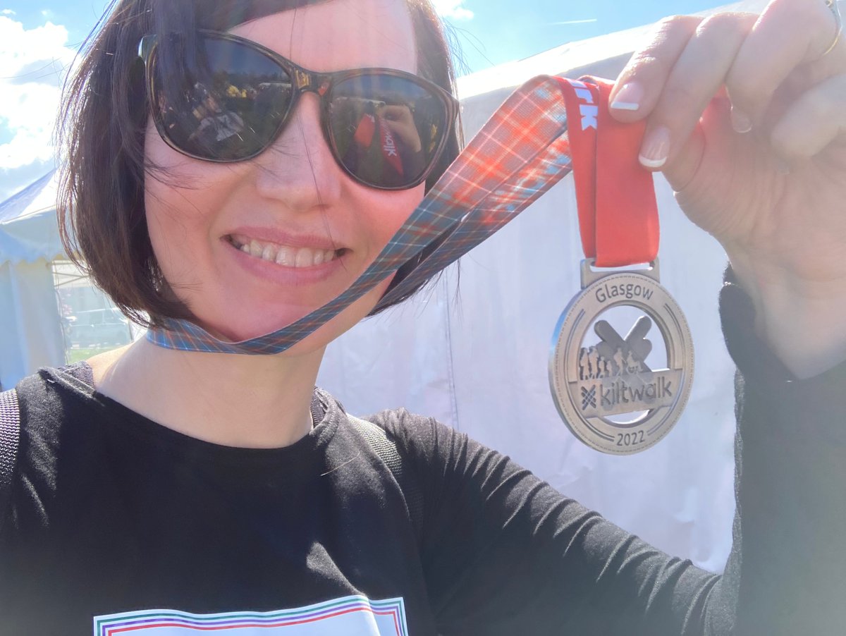 HURRAH! Great day in the west @thekiltwalk for @VTOScotland. Thanks for all the donations, so appreciated, the money will be used to support wee people, find out more here vtoscotland.org or donate here glasgow.thekiltwalk.co.uk/fundraising/Gl… I'll sleep well tonight!