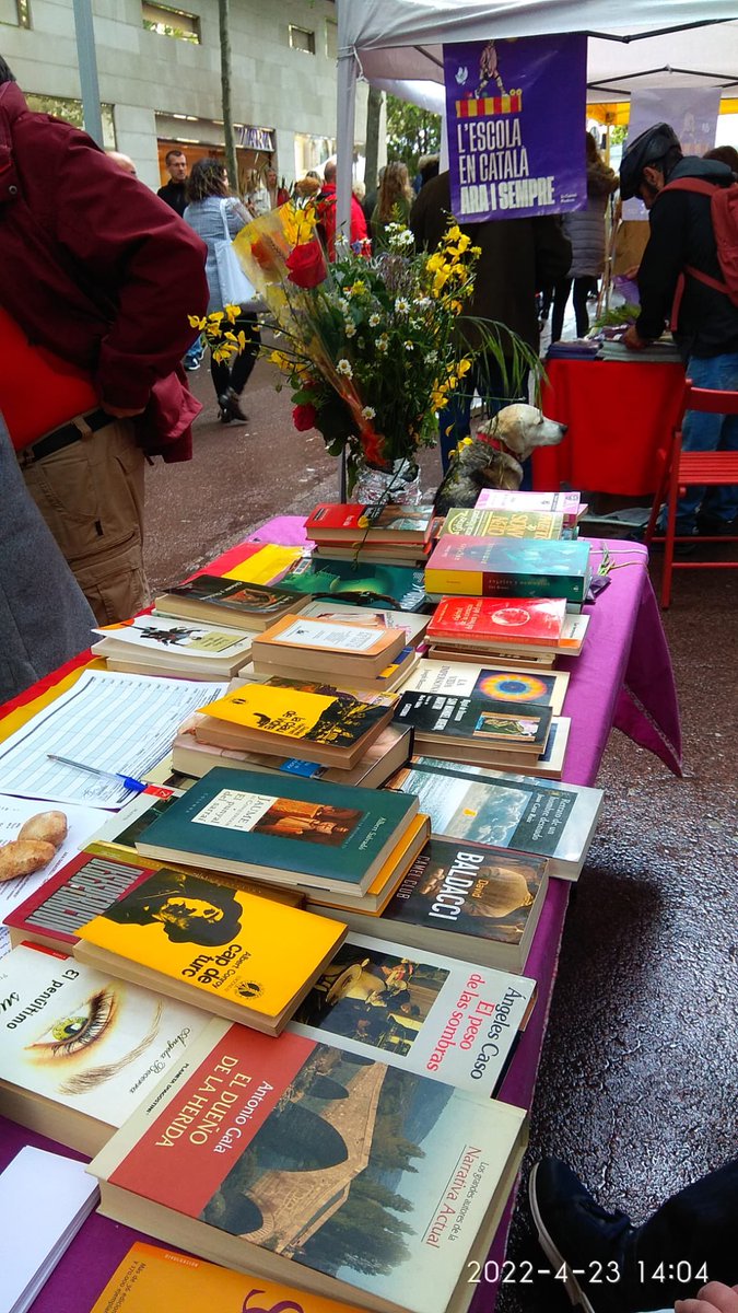 Un #SantJordi de retrovament per a tots, espais compartits, xerrades,  llibres i roses. Un mati intens a la parada d’ <a href="/arasbd/">ARA SABADELL</a> .
“Sant Jordi una diada per gaudir-ne”