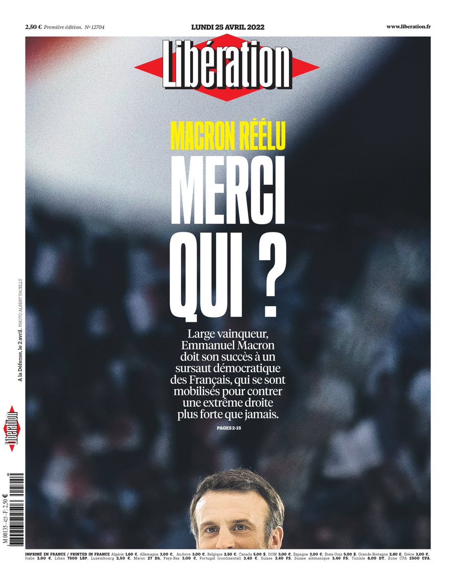 Libération (<a href="/libe/">Libération</a>) ya tiene portada para mañana: