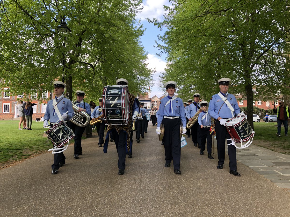 14thSpitfires's tweet photo. Winchester St George’s Day Parade 🏴󠁧󠁢󠁥󠁮󠁧󠁿🎶 

Our third and final St George’s Day Parade of the weekend! 

#StGeorgesDay #Winchester #marchingband #music https://t.co/lCG1NSQWlk
