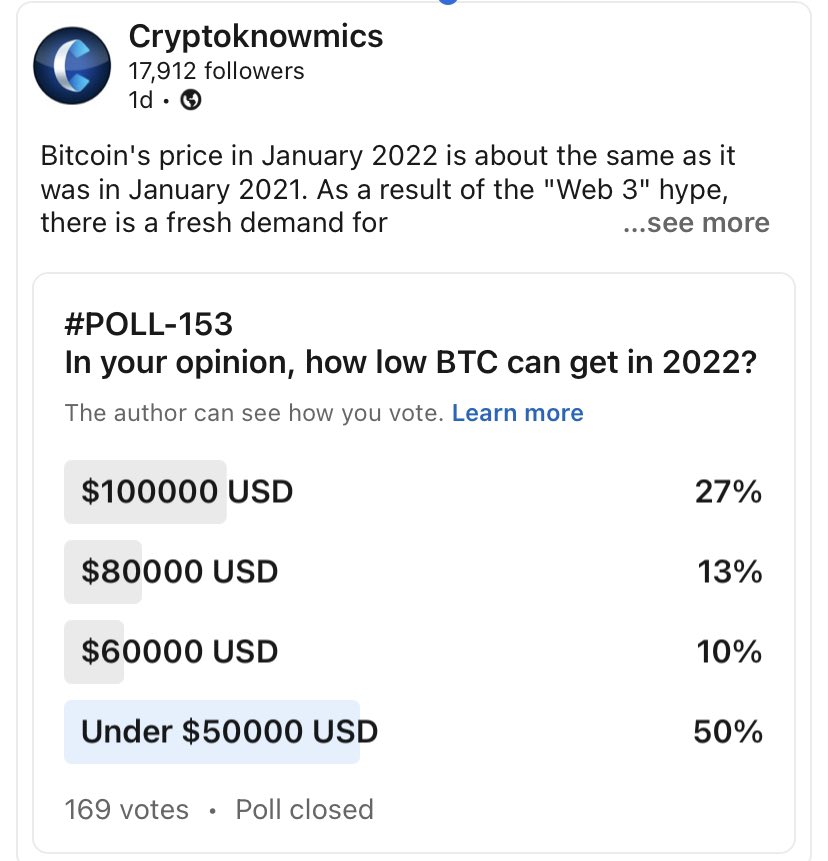 One of the best prediction is "non" prediction, as you can't deny the new internet revolution. 

#crypto #blockchain #metaverse #nft