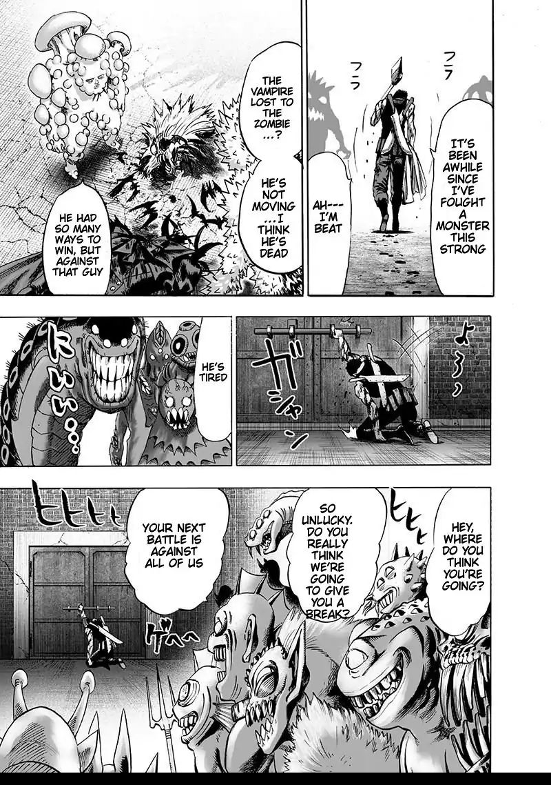 Capy_King's tweet photo. and this, friends, is why i love unkillable/immortal characters in fiction! Pure badassery!
The one punch man manga gets exceptionally well drawn the longer it goes. Its insane. (these images are pretty basic compared)
#OPM #onepunchmanspoilers #zombieman #chapter101 #badass https://t.co/kcWvlRorhY