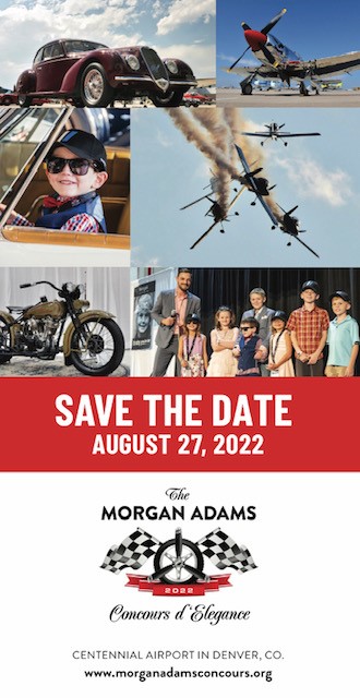 asyouwishco's tweet image. Save the Date for the annual The Morgan Adams Foundation event on Saturday, August 27th at Centennial Airport! The foundation works to enhance the quality of life and survival rates of children diagnosed with pediatric brain tumors and other rare cancers. 
morganadamsconcours.org