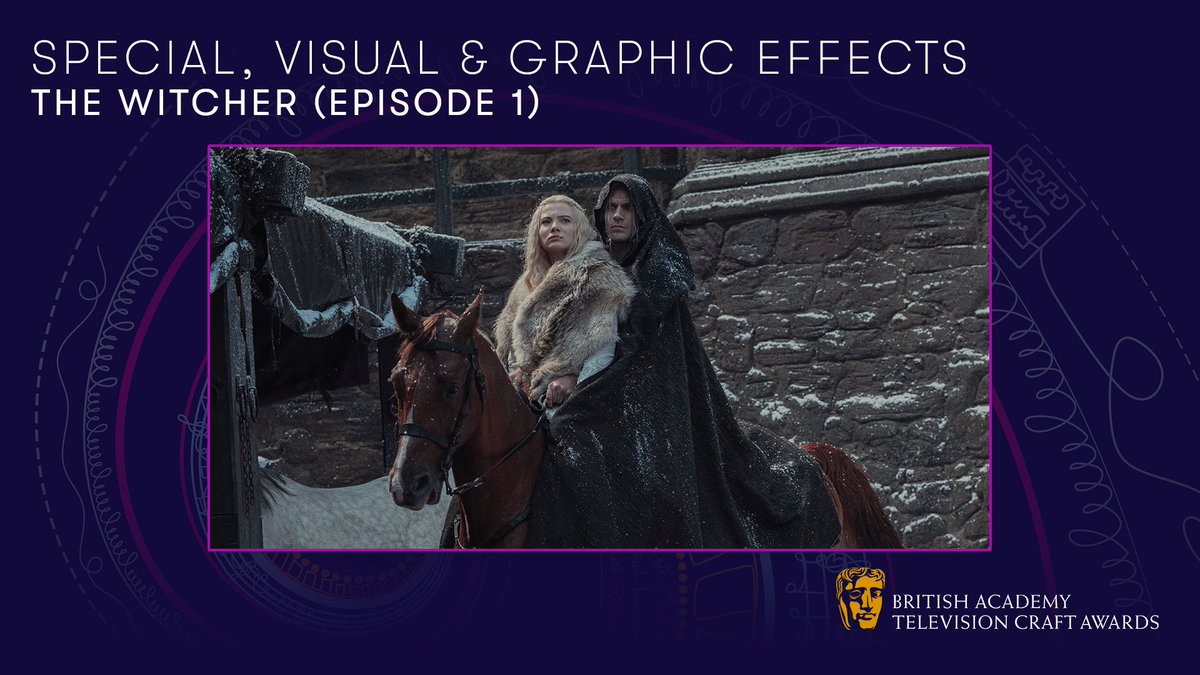 BAFTA's tweet image. And the BAFTA for Special, Visual &amp;amp; Graphic Effects award goes to….
The Witcher (Episode 1)!

#BAFTATV