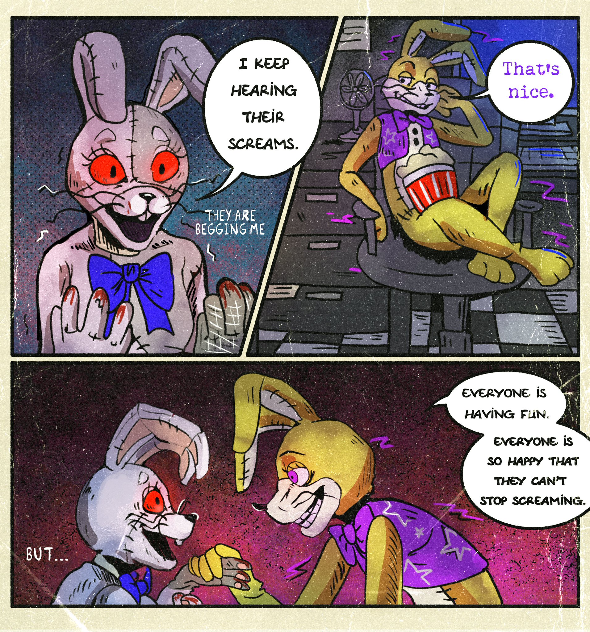 Vanny in Love with Glitchtrap (FNAF Security Breach Comic Dub) 