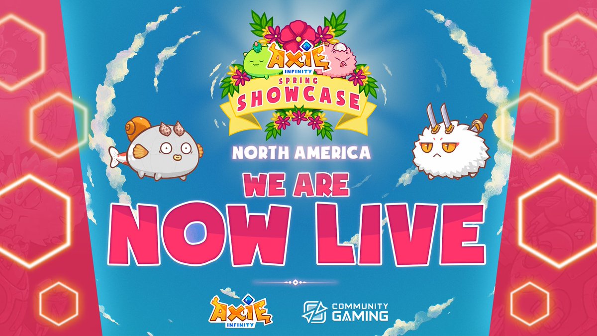 CommunityGaming's tweet photo. The #AxieSpringShowcase🌸 in partnership with @AxieInfinity is LIVE with the first match of the FINAL DAY!
⚔️ Iglot_UniX vs @naelitharg
🎙️ @PandaUser0 & @KafrPH
🎥 @SEAesport
🔴LIVE https://t.co/hdFcxqKCbC https://t.co/pZz7xymfBM