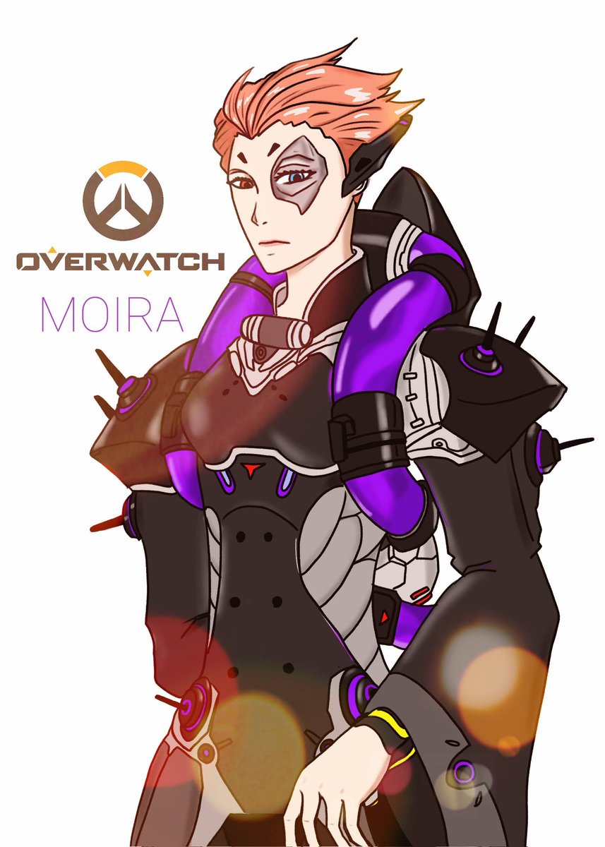 NOVA48272533's tweet photo. My Fanart for Moira from Overwatch. https://t.co/FFbafDKlOy