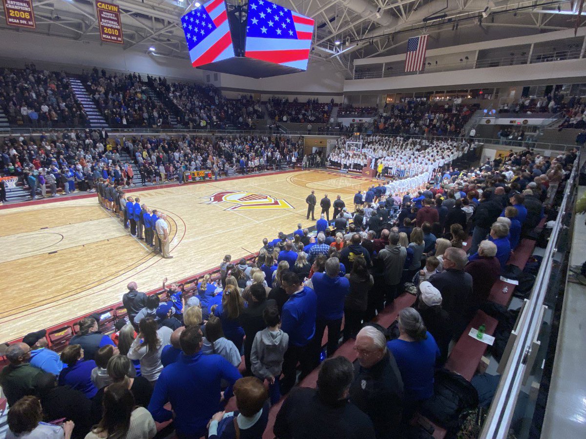 Also, maybe an updated picture with our new floor, new jumbotrons, and 5,000 fans could help 🤷🏼‍♂️ @TBracketology