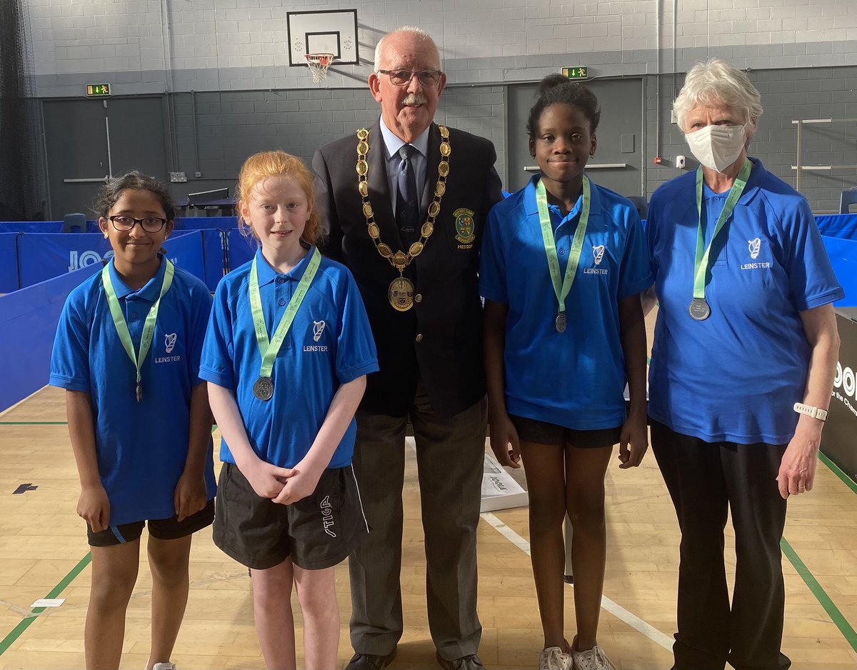 The Mini Cadet Girls 2022 Interprovincial Championships was a lovely event today👏🏻

Winners- Ulster🏆
Runner Up - Leinster🥈
3rd Place - Munster🥉

Well done to all the U13 Girls on some lovely table tennis today🏓

📺Rewatch some of the games here➡️ youtube.com/channel/UCnbdL…