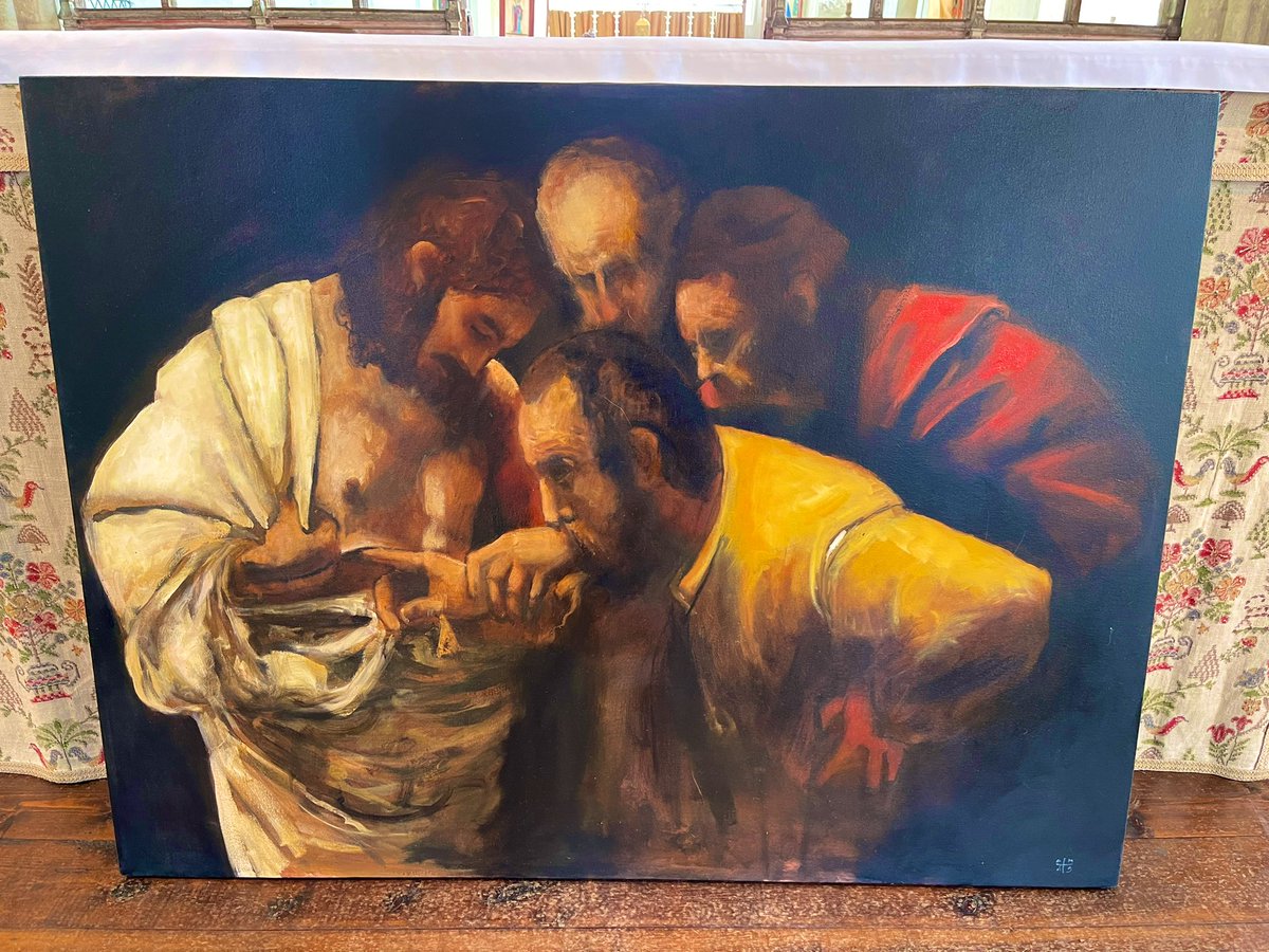 anri_brand's tweet photo. Bring your hand and feel the place of the nails. Do not doubt but believe, alleluia. John 20:27
#ChristIsRisen @creakesbenefice #Waterden https://t.co/atBdXa4rP1