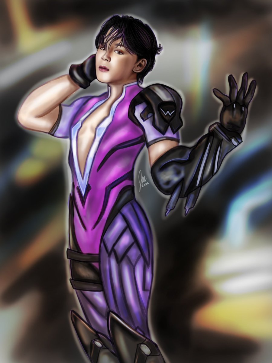 artinventcr's tweet photo. BTS x Overwatch with jimin as widowmaker for josie 💜 https://t.co/ZusTjGwtOk