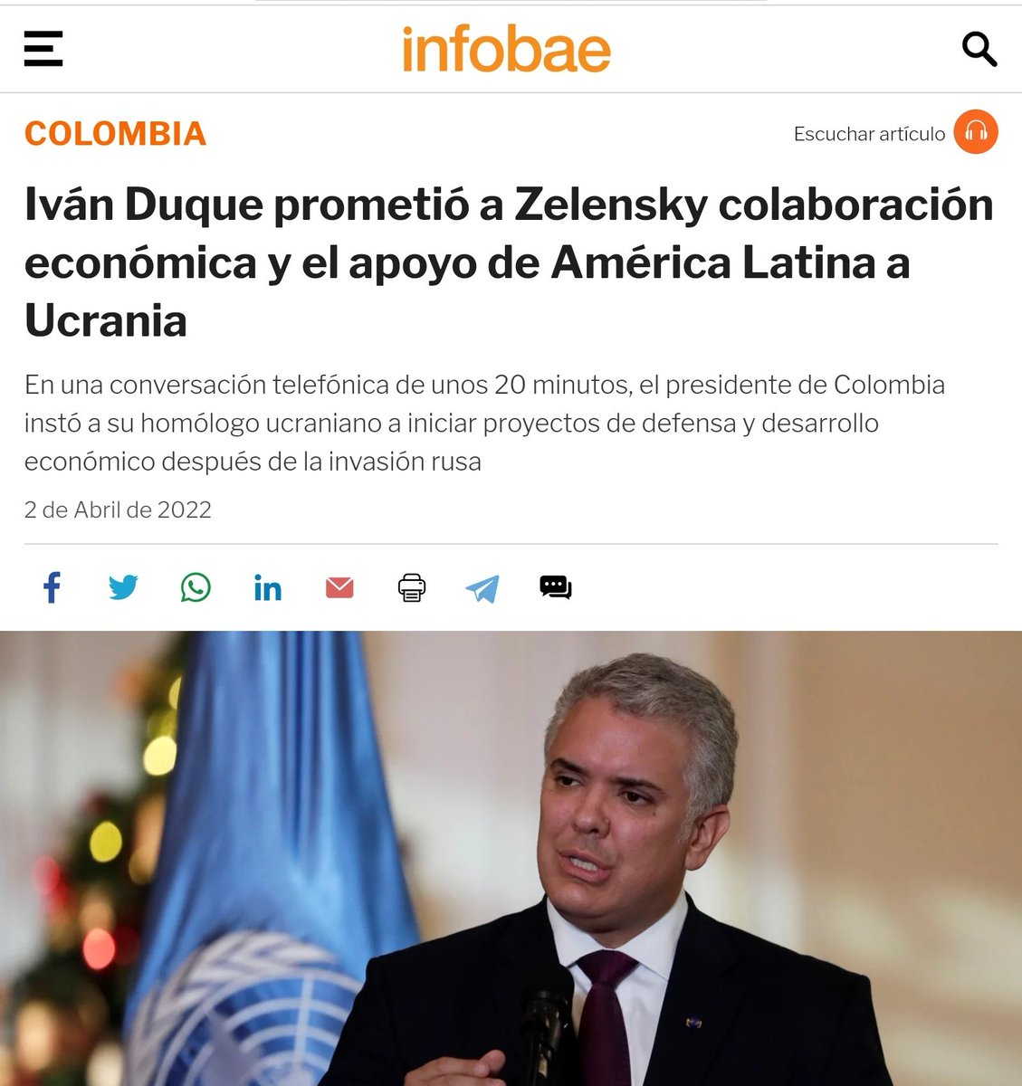 doctorcruz2021A's tweet photo. ¿Ya salió @IvanDuque a decir que al invierno le quedan pocas horas?
¿O que los estragos de la lluvia serán reparados en 100 días?
¿Ya fue a llevar dulces a los niños en Sevilla, Rozó y Ginebra?
¿O está muy ocupado con la tragedia humanitaria en #UKRANIA?
#StandupforColombia https://t.co/2Q6ATwJ3iC