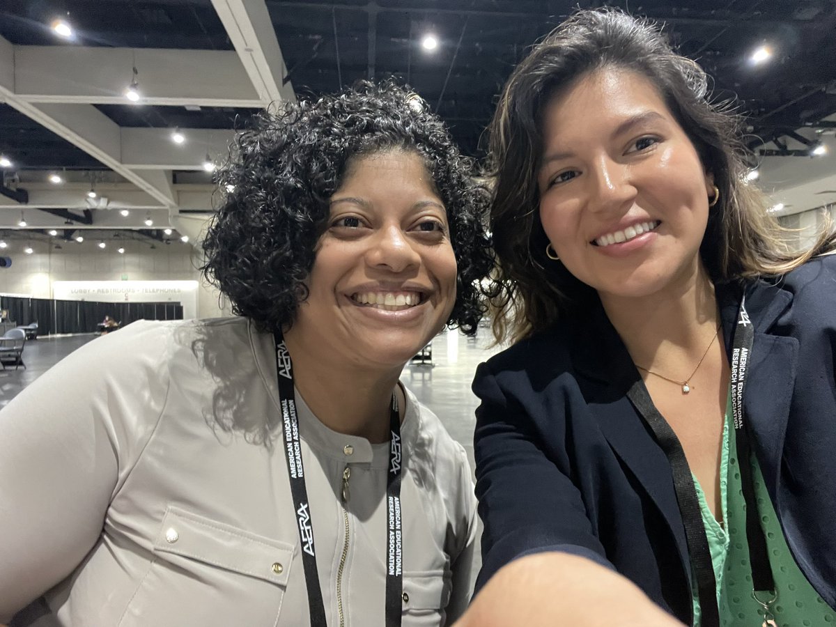 KendraMontejos's tweet photo. Presentation completed! Thank you to @ProfTiaMadkins and @DrYasmiyn for helping @bethanynmiller_ and myself survive our first presentation at @AERA_EdResearch! Legit would’ve not made it without @DrYasmiyn lap top! https://t.co/39uyynqaUk