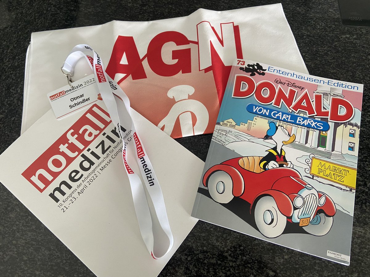 RespCCM's tweet photo. Key to a perfect conference #notfallmedizin2022: morning yoga, @CritCareReviews Keynote, Carl Barks Comics in the speakers lounge, cutting-edge scientific programme.
@SimonOrlob @traumameic @johannes_wittig @DPurkarthofer @AGN_Graz https://t.co/GNbjjtJIVj