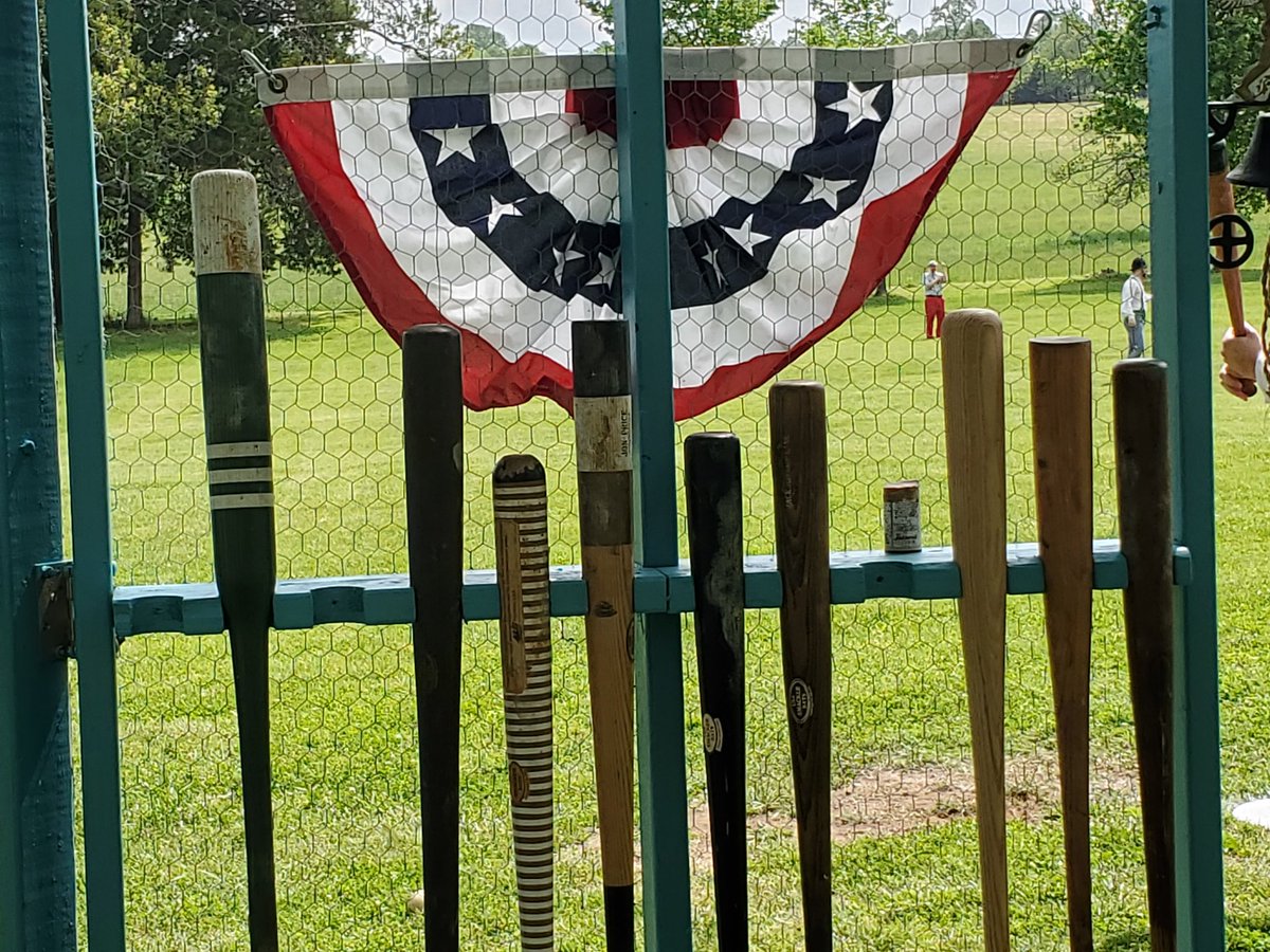 It's a great day for vintage base ball, Stones River Scouts v Phoenix of East Nashville at The Hermitage...