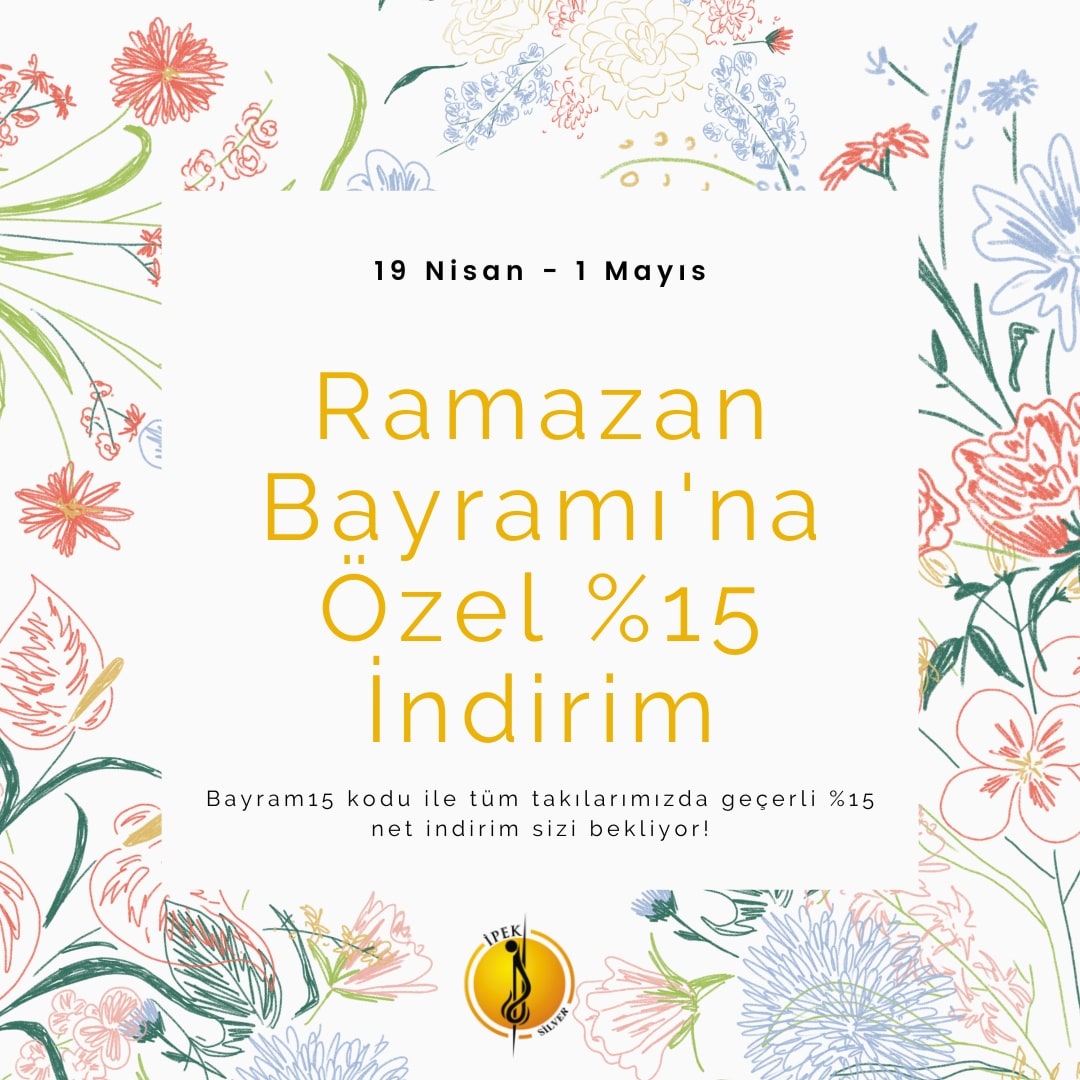 📣Ramazan Bayramı'na özel Bayram15 kodu ile tüm Kadın ve Erkek takılarımızda anında net %15 indirimi kaçırmayın! 🥁

Hediyelerinizde İpek Silver şıklığı olsun! 

#ipeksilver #ipeksilverşıklığıile #bayramindirimi #bayramaözel