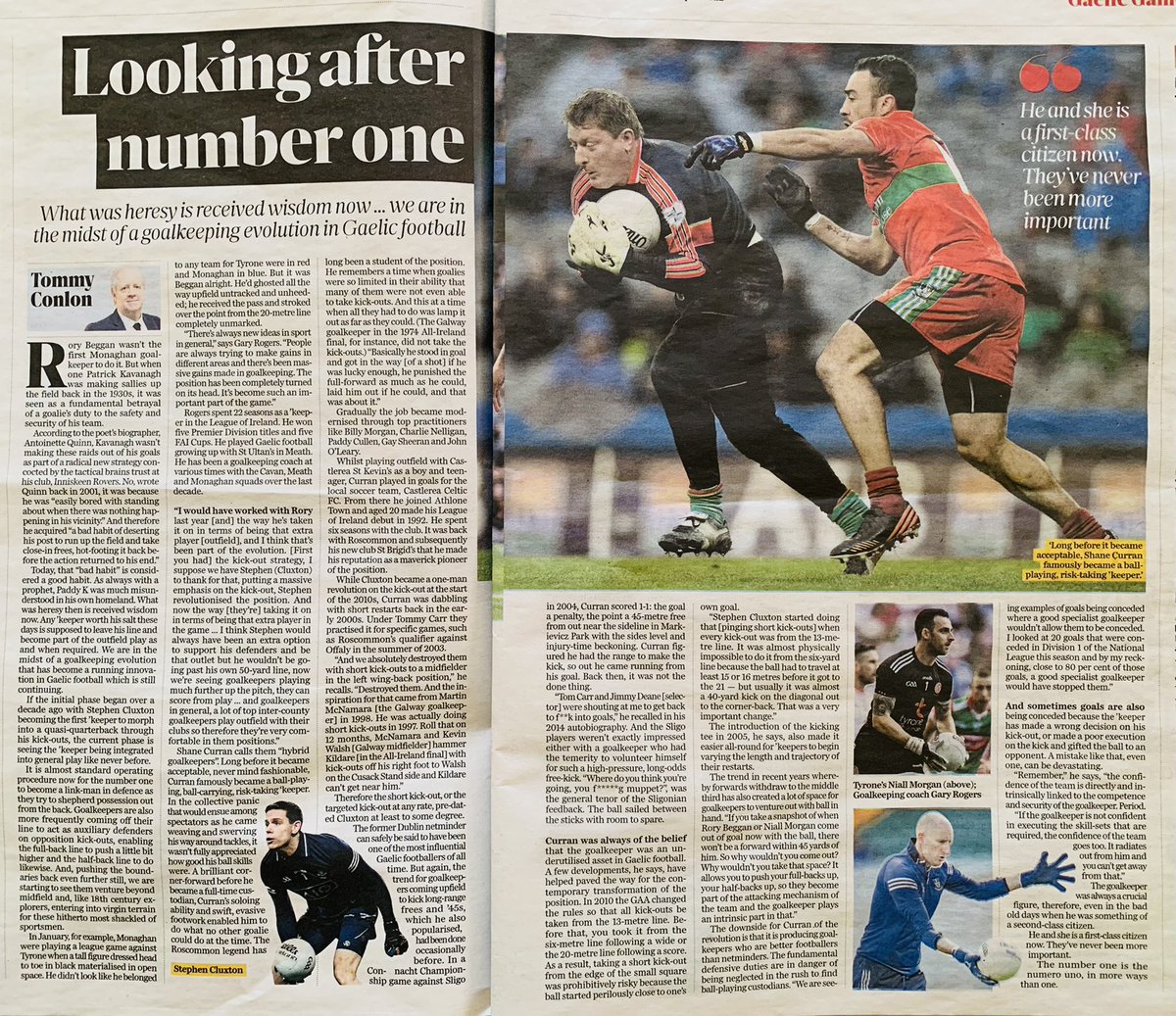 Top class from STC &amp; Tommy❗️

🏐👐🏼⚽️

#TheGaffer #GAA #RiskTaker #Creativity #Coach #Leader