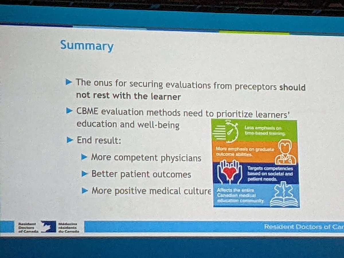 Disheartening yet unsurprising results from @ResidentDoctors survey regarding CBME. Learning value of EPAs minimal if not negative while concurrently adding stress to the eval process. Moreover, the onus of completing evaluations is largely placed on learners. #CCME2022