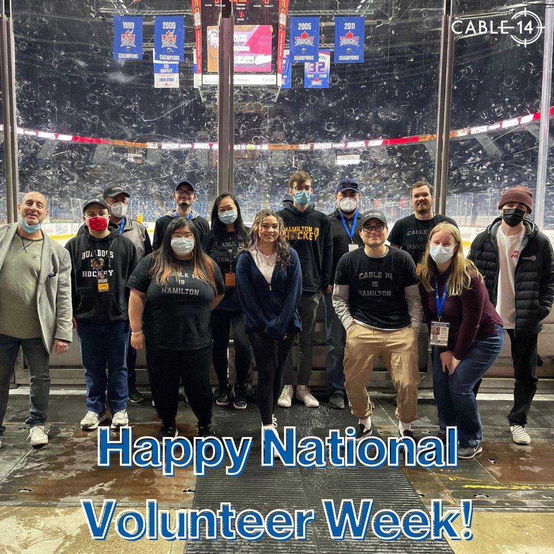 cable14's tweet photo. Happy National Volunteer Week! Tag a volunteer in the comments. This week we celebrate all of the amazing volunteers here at Cable 14 and out in our community! #NVW2022 https://t.co/M9SN7s5YOT