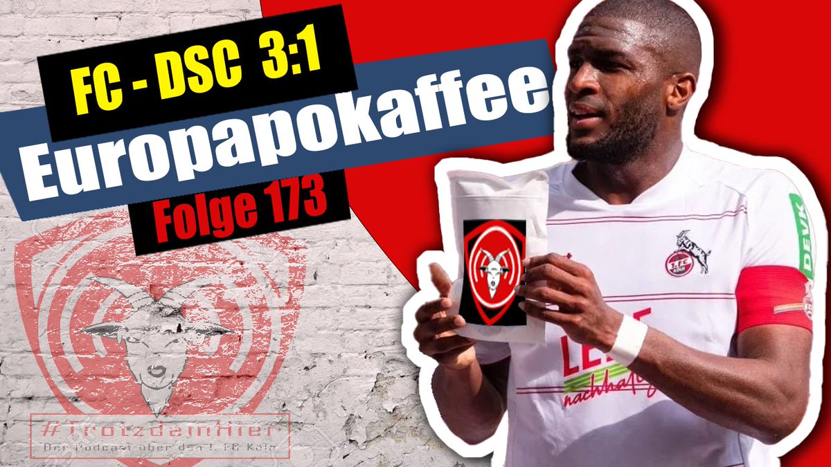 TrotzdemHier's tweet photo. #TdH Folge 173: Europapokaffee
Moderation: @kylennep & @Ruhrpott_Hennes
Gast: Robert (@fckoelnUSA)
Themen: #effzeh #koedsc #fcakoe #kaffeegate #duda
➡️https://t.co/dGuD84I1Fn🎶
💸Spenden: https://t.co/fNeZC65scC
!B https://t.co/d0ZZkr0w51
