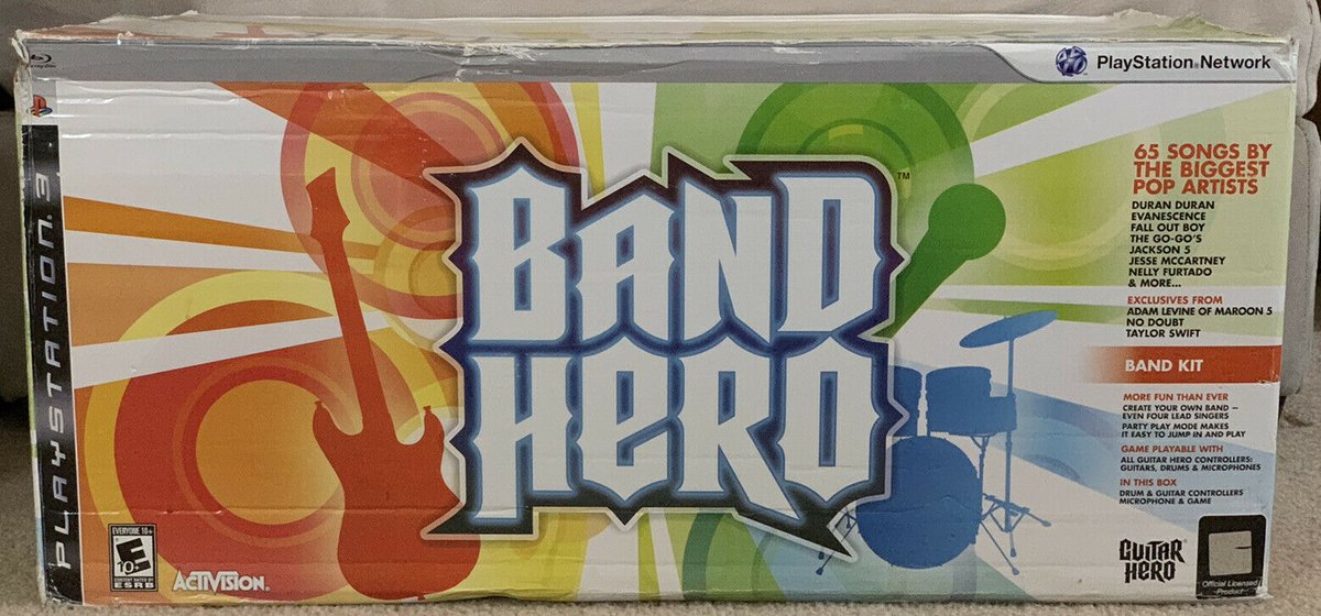 EnterprisesADS's tweet photo. Check out PS3 Guitar Hero Band Set Band Hero Super Bundle Game Kit Wireless Guitar AS-IS  https://t.co/OAqOlT5axX via @eBay   #ebay #eBayTopRatedSeller #eBayPowerSeller #PlayStation #PlayStation3 #PS3 #GuitarHero #BandHero #VideoGames #Gaming #Gamer https://t.co/maGoe2gYBU
