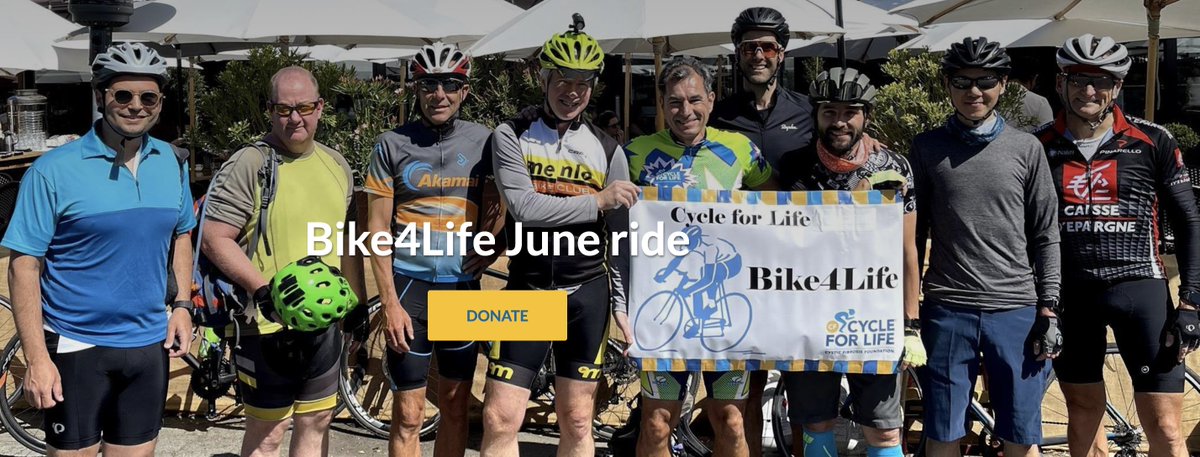 To all cyclists in the Bay Area, please join or sponsor the June 11th Bike4Life fundraising bike ride to benefit the <a href="/CF_Foundation/">Cystic Fibrosis Foundation</a>. Cystic Fibrosis is a genetic disorder that affects 1 in 3000 people and has no known cure yet. Why/Where/When: passion.cff.org/bike4life-june…