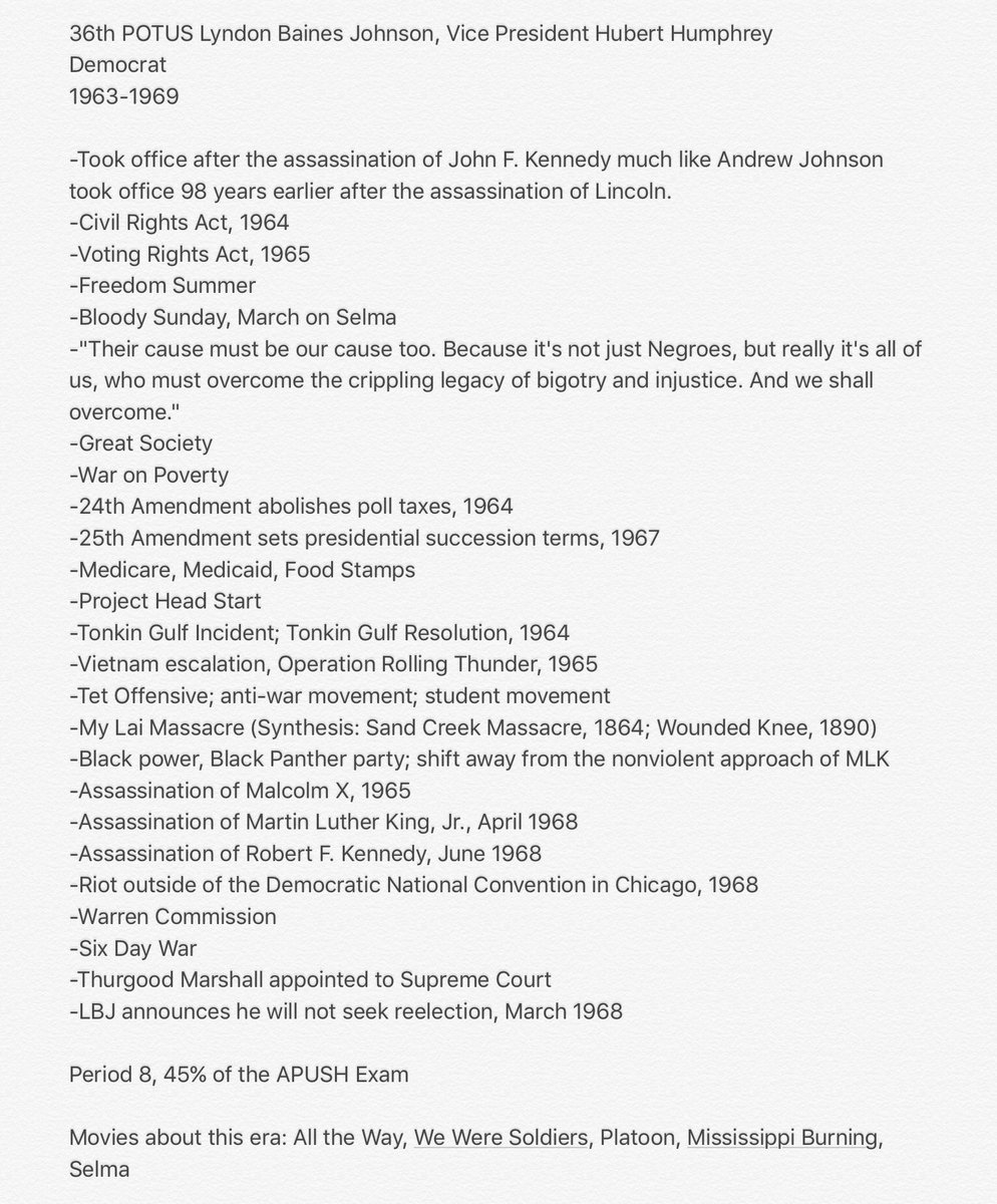 epic1787's tweet photo. From the Great Society to Vietnam...Johnson was known for his intimidating stare and is our next #TopTen President. Speaking of intimidation, APUSH22 we are #12DaysandCounting #Drive4Five https://t.co/nz0WrmQ11e