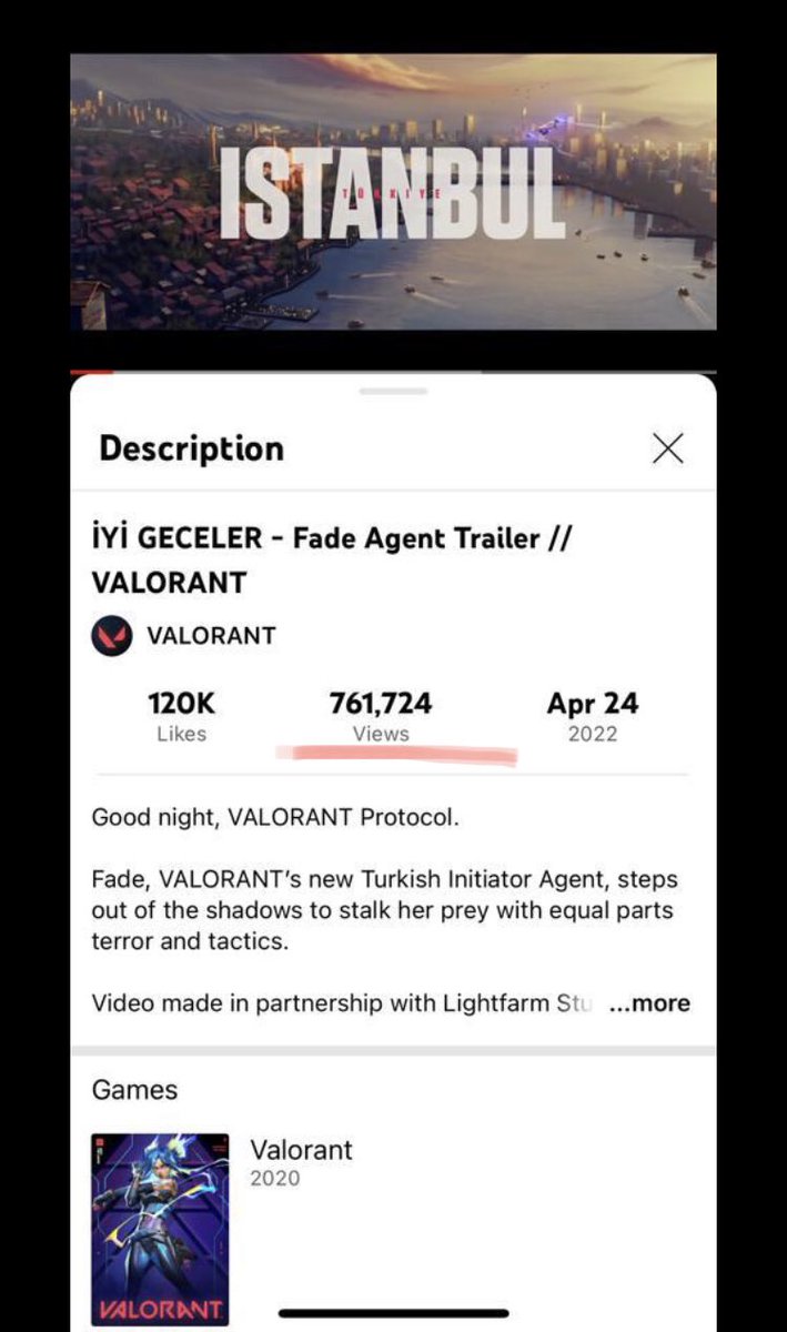 Almost 1 MILlON in a few hours only! 😱😱 Speechless. <a href="/helinnsenturk/">Helin Senturk</a> #valorant #fade #valorantagent  #valoranttrailer
