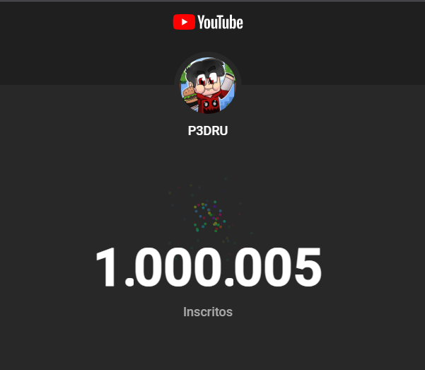 P3DRU #3MILHÕES tweet media