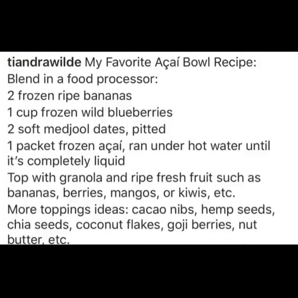 tiandrawilde's tweet photo. I made an açaí bowl today and my taste buds are happy.😋 https://t.co/H4ziscuLIh