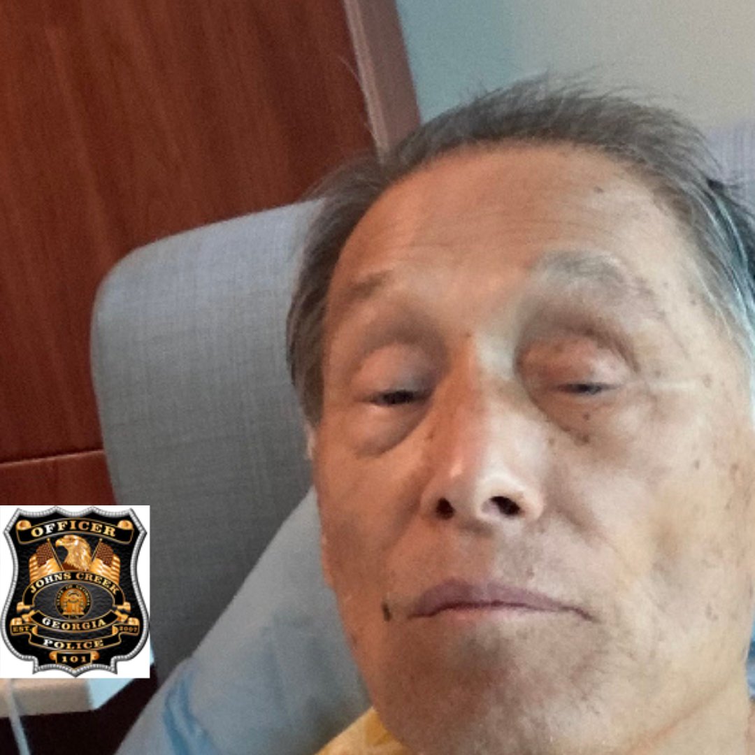 JohnsCreekPD's tweet photo. JCPD is currently looking for missing person Moon Boo Kim.
He was last seen on Abbotts Bridge Rd he was wearing a light blue sweat shirt, dark blue sweat pants and grey sneakers.
Any contact please call 9-1-1.
#JohnsCreek #JohnsCreekPD #JCPDRowe #Strongertogether https://t.co/l41swauy56