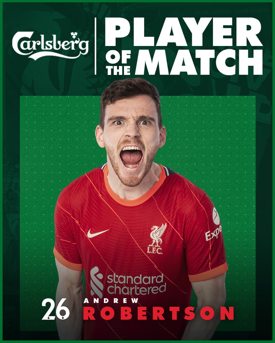 LFC's tweet photo. Your #LIVEVE @carlsberg Player of the Match 👏

Class, @andrewrobertso5 💪 https://t.co/zTpDTVETh6