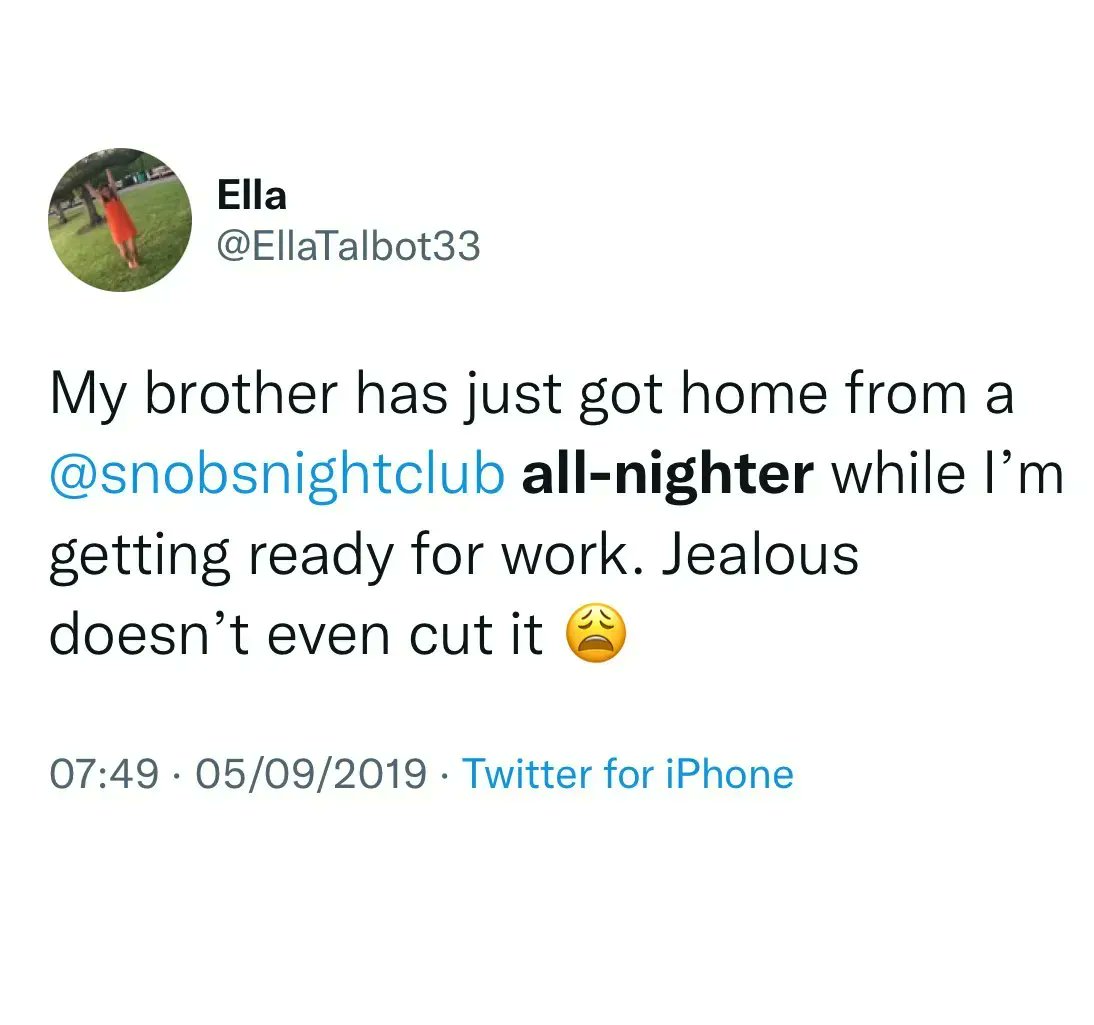 Snobs Birmingham tweet media